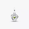Endgültiger Verkauf – Frühlingsgrüner Eternity Circle Dangle Charm aus Sterlingsilber Endgültiger Verkauf – Frühlingsgrüner Eternity Circle Dangle Charm aus Sterlingsilber