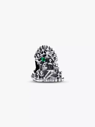 Endgültiger Verkauf – Game of Thrones: Der Eiserne Thron-Charm aus Sterlingsilber