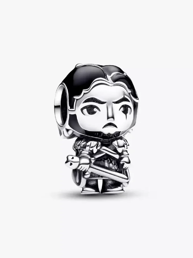 Endgültiger Verkauf – Game of Thrones Jon Snow Charm aus Sterlingsilber