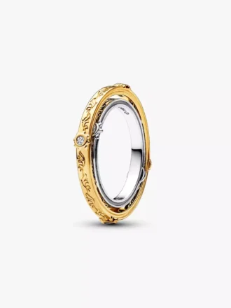 Endgültiger Verkauf – Game of Thrones Spinning Astrolabe Ring aus Sterlingsilber, 14-karätig vergoldet