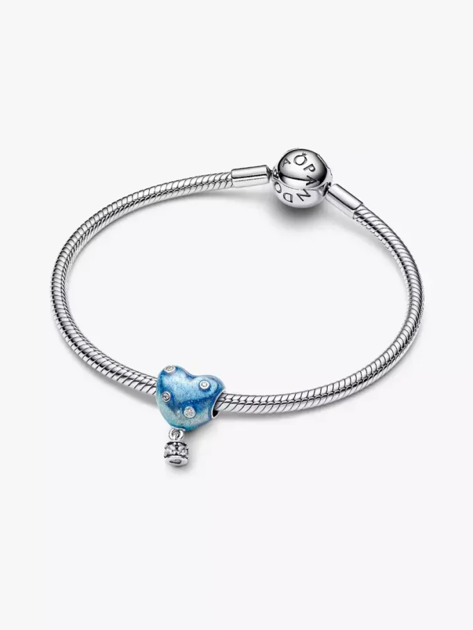 Endgültiger Verkauf – Heißluftballon-Herz-Charm aus Sterlingsilber Endgültiger Verkauf – Heißluftballon-Herz-Charm aus Sterlingsilber