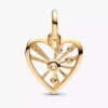 Endgültiger Verkauf – Herz-&-Strahlen-Medaillon-Charm, 14 Karat vergoldet Endgültiger Verkauf – Herz-&-Strahlen-Medaillon-Charm, 14 Karat vergoldet