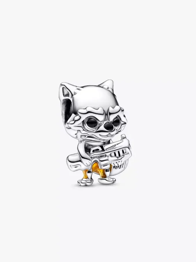Endgültiger Verkauf – Marvel Guardians of the Galaxy Rocket Raccoon Charm aus Sterlingsilber Endgültiger Verkauf – Marvel Guardians of the Galaxy Rocket Raccoon Charm aus Sterlingsilber