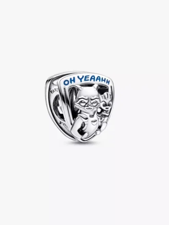 Endgültiger Verkauf – Marvel Guardians of the Galaxy Rocket Raccoon & Groot Emblem-Charm aus Sterlingsilber
