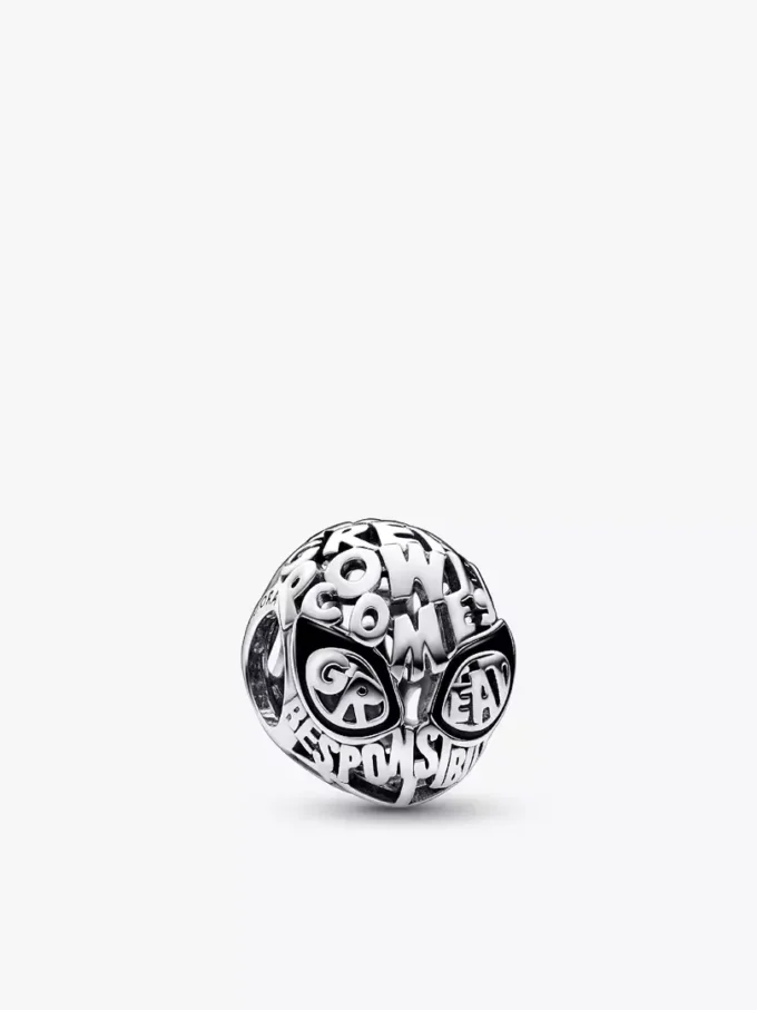 Endgültiger Verkauf – Marvel Spider-Man-Masken-Charm aus Sterlingsilber Endgültiger Verkauf – Marvel Spider-Man-Masken-Charm aus Sterlingsilber