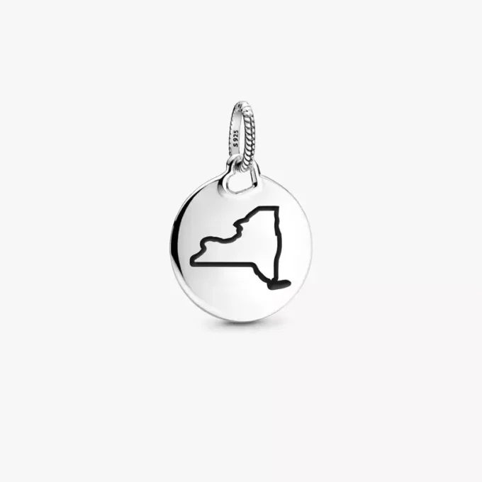 Endgültiger Verkauf – New York State Dangle Charm
