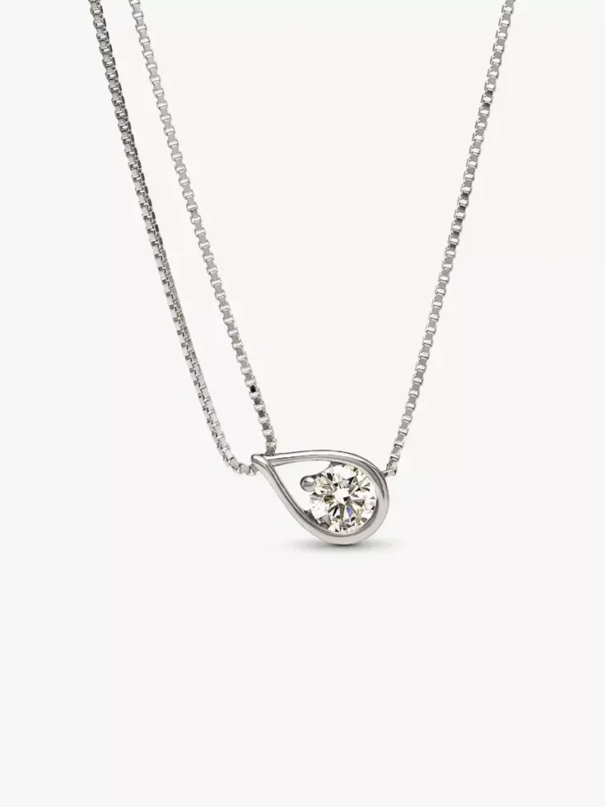 Endgültiger Verkauf – Pandora Infinite 14-karätige Weißgold-Halskette mit doppelter Kette und Pandora Lab-Grown Diamonds, 0,75 Karat insgesamt, 14-karätiges Weißgold Endgültiger Verkauf – Pandora Infinite 14-karätige Weißgold-Halskette mit doppelter Kette und Pandora Lab-Grown Diamonds, 0,75 Karat insgesamt, 14-karätiges Weißgold