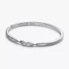 Endgültiger Verkauf – Pandora Infinite Bangle aus Sterlingsilber mit doppelseitigen, im Labor gezüchteten Diamanten, 0,30 ct insgesamt, Sterlingsilber Endgültiger Verkauf – Pandora Infinite Bangle aus Sterlingsilber mit doppelseitigen, im Labor gezüchteten Diamanten, 0,30 ct insgesamt, Sterlingsilber