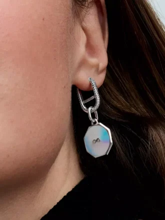 Endgültiger Verkauf – Pandora ME Infinity Medaillon-Charm aus Sterlingsilber