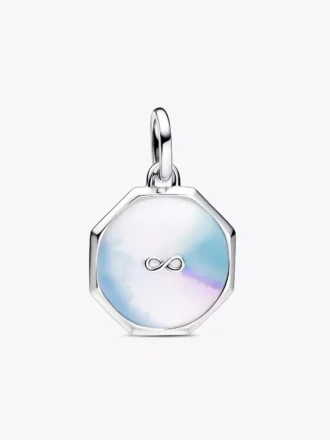 Endgültiger Verkauf – Pandora ME Infinity Medaillon-Charm aus Sterlingsilber