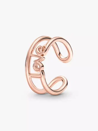 Endgültiger Verkauf – Pandora ME Love Open Ring, 14 Karat Roségold-Beschichtung