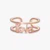 Endgültiger Verkauf – Pandora ME Love Open Ring, 14 Karat Roségold-Beschichtung Endgültiger Verkauf – Pandora ME Love Open Ring, 14 Karat Roségold-Beschichtung