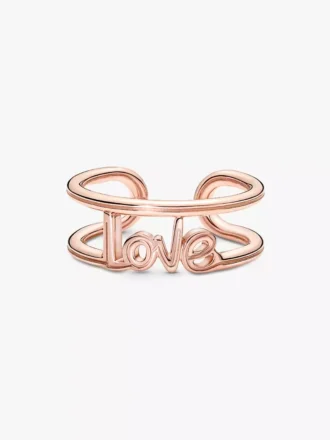Endgültiger Verkauf – Pandora ME Love Open Ring, 14 Karat Roségold-Beschichtung