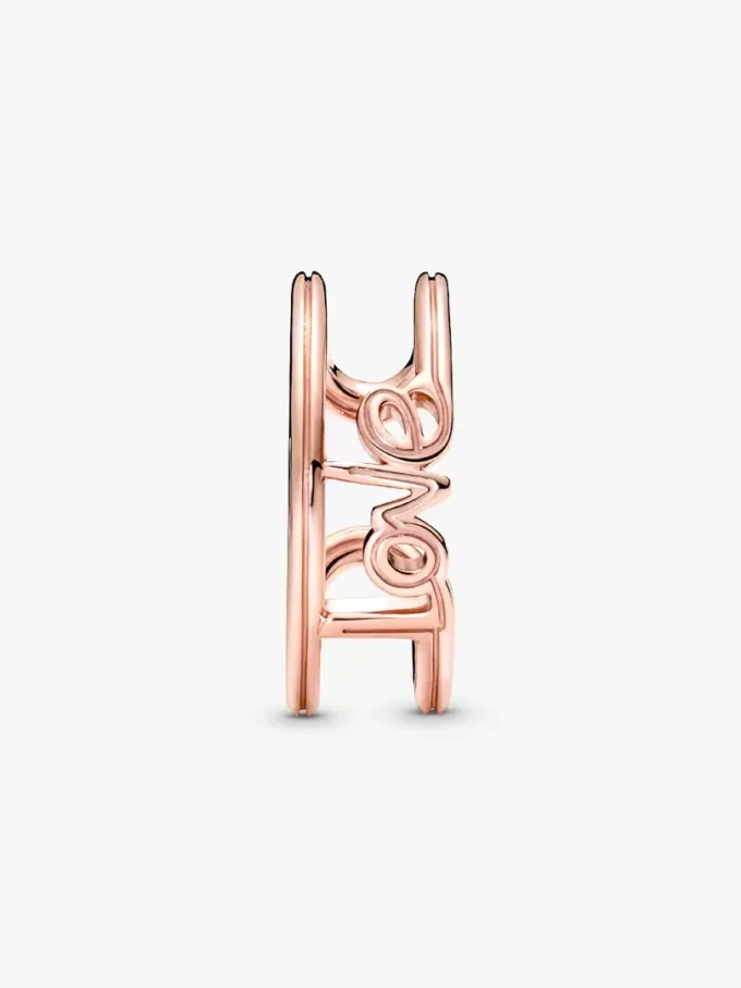 Endgültiger Verkauf – Pandora ME Love Open Ring, 14 Karat Roségold-Beschichtung Endgültiger Verkauf – Pandora ME Love Open Ring, 14 Karat Roségold-Beschichtung
