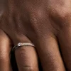 Endgültiger Verkauf – Pandora ME Pavé & Black Dual Ring, 14 Karat Roségold-Beschichtung
