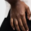 Endgültiger Verkauf – Pandora ME Pavé & Black Dual Ring, 14 Karat Roségold-Beschichtung