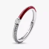 Endgültiger Verkauf – Pandora ME Pavé & Red Dual Ring aus Sterlingsilber Endgültiger Verkauf – Pandora ME Pavé & Red Dual Ring aus Sterlingsilber