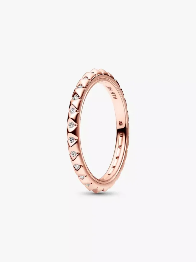 Endgültiger Verkauf – Pandora ME Pyramidenring, 14 Karat Roségold-Beschichtung Endgültiger Verkauf – Pandora ME Pyramidenring, 14 Karat Roségold-Beschichtung