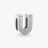 Endgültiger Verkauf – Pandora Reflexions™ Buchstabe U Clip Charm aus Sterlingsilber