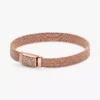 Endgültiger Verkauf – Pandora Reflexions Langes Pavé-Armband mit Verschluss, 14 Karat Roségold-Beschichtung Endgültiger Verkauf – Pandora Reflexions Langes Pavé-Armband mit Verschluss, 14 Karat Roségold-Beschichtung