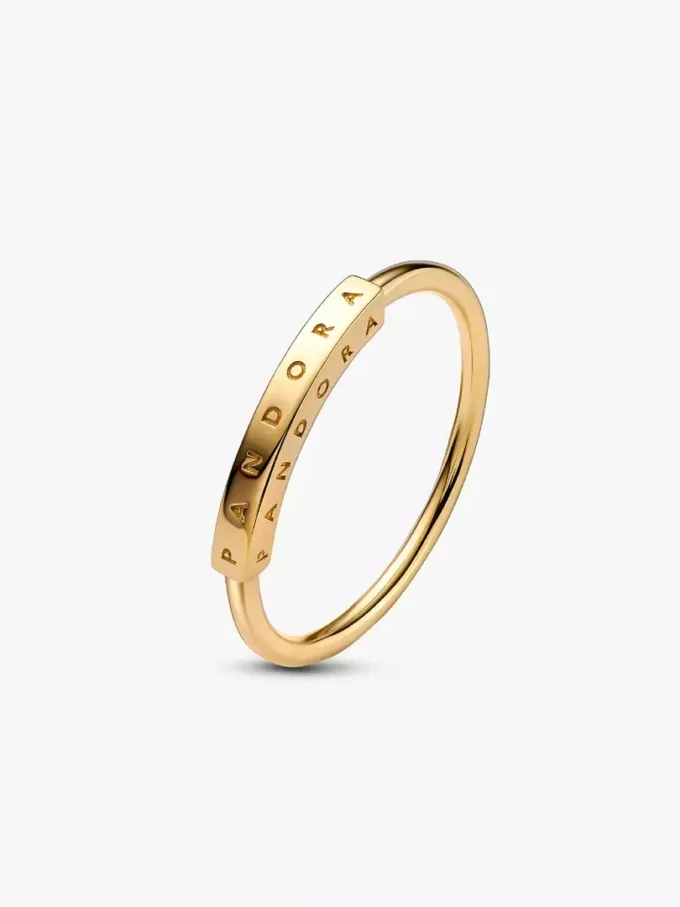 Endgültiger Verkauf – Pandora Signature I-D Ring 14 Karat Gold Endgültiger Verkauf – Pandora Signature I-D Ring 14 Karat Gold