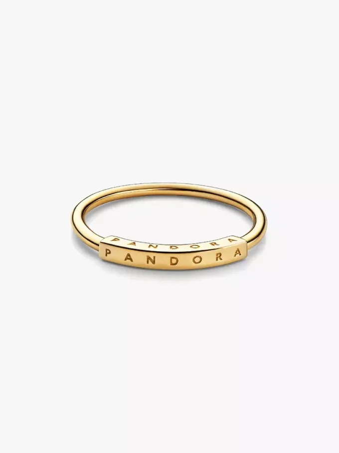 Endgültiger Verkauf – Pandora Signature I-D Ring 14 Karat Gold Endgültiger Verkauf – Pandora Signature I-D Ring 14 Karat Gold