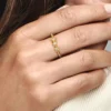Endgültiger Verkauf – Ring mit Sternenmotiv, 14 Karat vergoldet