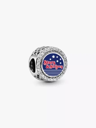 Endgültiger Verkauf – „Stars & Stripes“-Charm aus Sterlingsilber