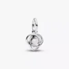 Endgültiger Verkauf – Weißer Eternity Circle Dangle Charm aus Sterlingsilber Endgültiger Verkauf – Weißer Eternity Circle Dangle Charm aus Sterlingsilber