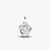 Endgültiger Verkauf – Weißer Eternity Circle Dangle Charm aus Sterlingsilber Endgültiger Verkauf – Weißer Eternity Circle Dangle Charm aus Sterlingsilber