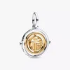 Endgültiger Verkauf – zweifarbiger Fú-Dangle-Charm aus Sterlingsilber, 14-karätig vergoldet Endgültiger Verkauf – zweifarbiger Fú-Dangle-Charm aus Sterlingsilber, 14-karätig vergoldet