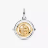 Endgültiger Verkauf – zweifarbiger Fú-Dangle-Charm aus Sterlingsilber, 14-karätig vergoldet Endgültiger Verkauf – zweifarbiger Fú-Dangle-Charm aus Sterlingsilber, 14-karätig vergoldet
