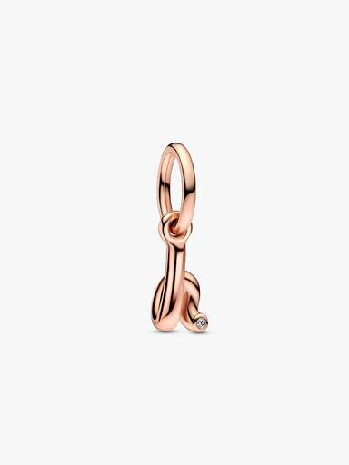 ENDVERKAUF – Dangle Charm mit dem Buchstaben H im Schreibschrift-Alphabet – 14 Karat Roségold-Beschichtung ENDVERKAUF – Dangle Charm mit dem Buchstaben H im Schreibschrift-Alphabet – 14 Karat Roségold-Beschichtung