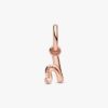 ENDVERKAUF – Dangle Charm mit dem Buchstaben H im Schreibschrift-Alphabet – 14 Karat Roségold-Beschichtung ENDVERKAUF – Dangle Charm mit dem Buchstaben H im Schreibschrift-Alphabet – 14 Karat Roségold-Beschichtung