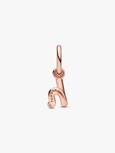 ENDVERKAUF – Dangle Charm mit dem Buchstaben H im Schreibschrift-Alphabet – 14 Karat Roségold-Beschichtung ENDVERKAUF – Dangle Charm mit dem Buchstaben H im Schreibschrift-Alphabet – 14 Karat Roségold-Beschichtung