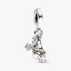 ENDVERKAUF – Disney 100th Anniversary Baloo Lab-grown Diamond Dangle Charm – 0,009 ct TW, 14 Karat Gold, Sterlingsilber ENDVERKAUF – Disney 100th Anniversary Baloo Lab-grown Diamond Dangle Charm – 0,009 ct TW, 14 Karat Gold, Sterlingsilber