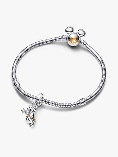 ENDVERKAUF – Disney 100th Anniversary Baloo Lab-grown Diamond Dangle Charm – 0,009 ct TW, 14 Karat Gold, Sterlingsilber ENDVERKAUF – Disney 100th Anniversary Baloo Lab-grown Diamond Dangle Charm – 0,009 ct TW, 14 Karat Gold, Sterlingsilber