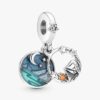 ENDVERKAUF – Doppelter Dangle Charm „Camping Night Sky“ – Sterlingsilber ENDVERKAUF – Doppelter Dangle Charm „Camping Night Sky“ – Sterlingsilber