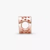 Endverkauf – funkelnder Freehand-Herz-Charm, 14 Karat Roségold-Beschichtung Endverkauf – funkelnder Freehand-Herz-Charm, 14 Karat Roségold-Beschichtung