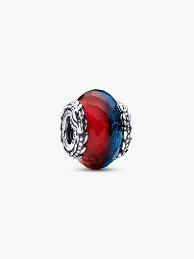 ENDVERKAUF – Game of Thrones „Ice & Fire Dragons“ Doppel-Murano Glass-Charm – Sterlingsilber ENDVERKAUF – Game of Thrones „Ice & Fire Dragons“ Doppel-Murano Glass-Charm – Sterlingsilber