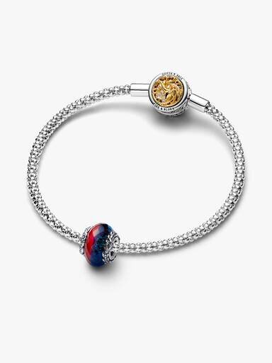 ENDVERKAUF – Game of Thrones „Ice & Fire Dragons“ Doppel-Murano Glass-Charm – Sterlingsilber ENDVERKAUF – Game of Thrones „Ice & Fire Dragons“ Doppel-Murano Glass-Charm – Sterlingsilber