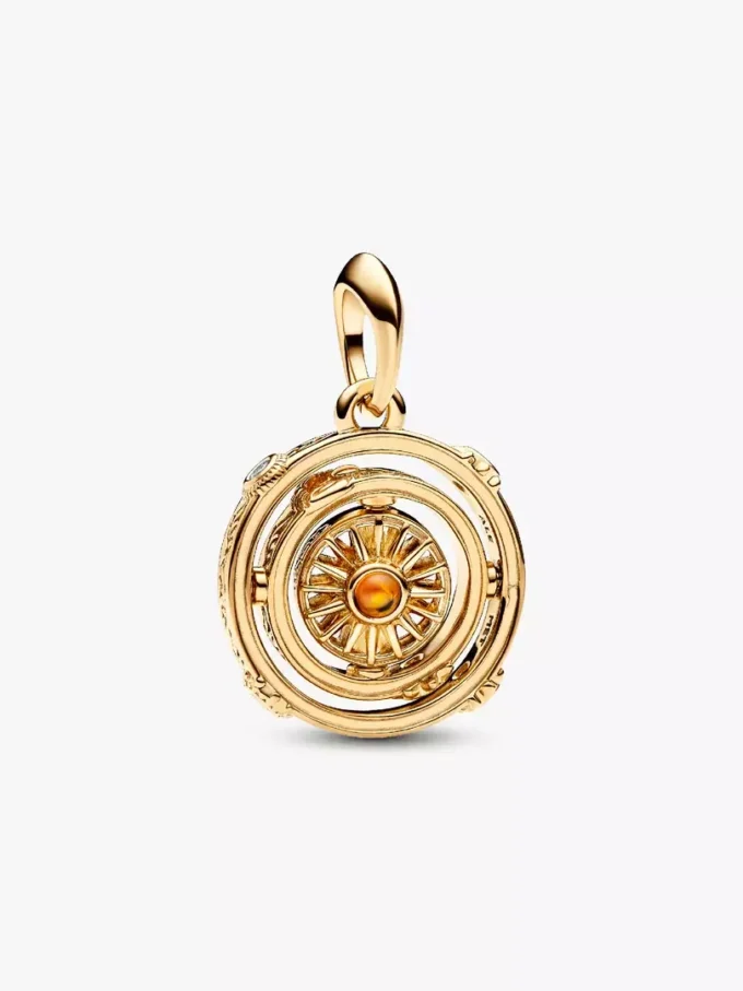 Endverkauf – Game of Thrones Spinning Astrolabe Dangle Charm, 14-karätig vergoldet Endverkauf – Game of Thrones Spinning Astrolabe Dangle Charm, 14-karätig vergoldet