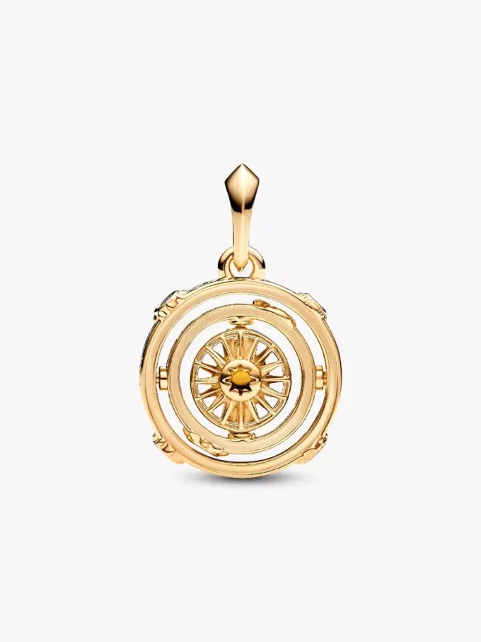 Endverkauf – Game of Thrones Spinning Astrolabe Dangle Charm, 14-karätig vergoldet Endverkauf – Game of Thrones Spinning Astrolabe Dangle Charm, 14-karätig vergoldet