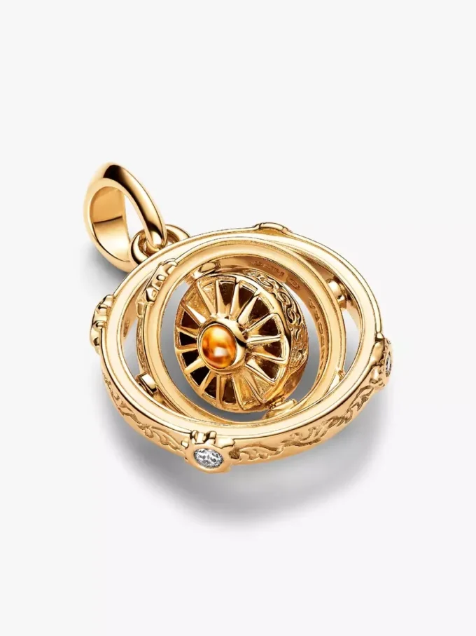 Endverkauf – Game of Thrones Spinning Astrolabe Dangle Charm, 14-karätig vergoldet Endverkauf – Game of Thrones Spinning Astrolabe Dangle Charm, 14-karätig vergoldet