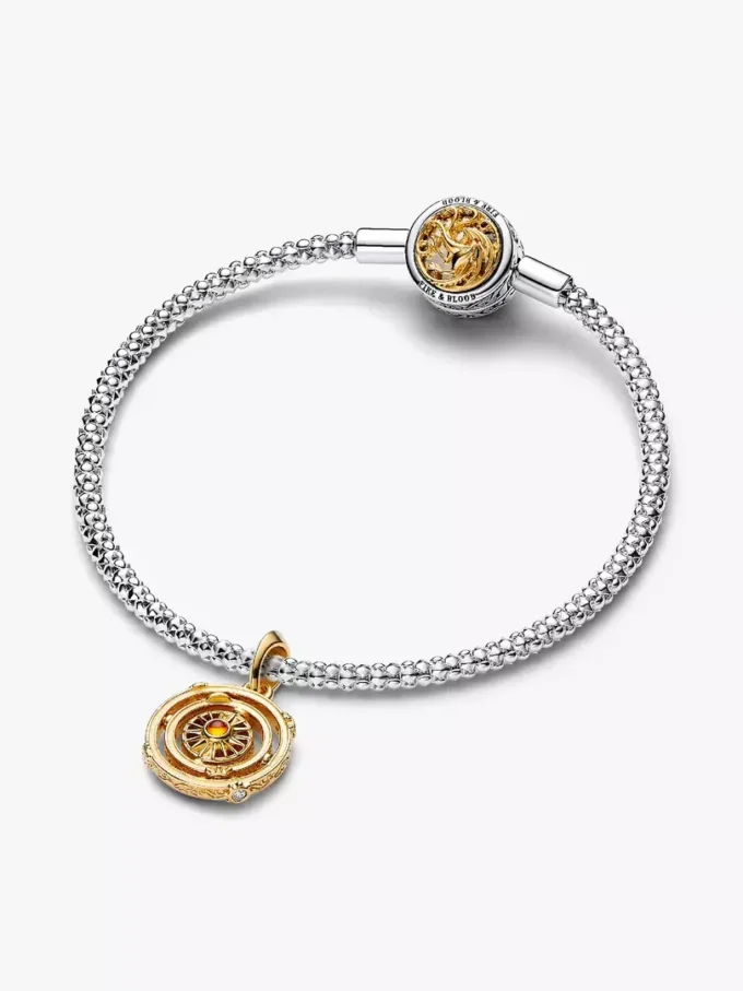 Endverkauf – Game of Thrones Spinning Astrolabe Dangle Charm, 14-karätig vergoldet Endverkauf – Game of Thrones Spinning Astrolabe Dangle Charm, 14-karätig vergoldet