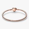 ENDVERKAUF – Pandora Moments Bangle mit Herz und Schmetterling – 14 Karat Roségold-Beschichtung ENDVERKAUF – Pandora Moments Bangle mit Herz und Schmetterling – 14 Karat Roségold-Beschichtung