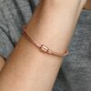 ENDVERKAUF – Pandora Moments Barrel Clasp Snake Chain Armband – 14 Karat Roségold-Beschichtung ENDVERKAUF – Pandora Moments Barrel Clasp Snake Chain Armband – 14 Karat Roségold-Beschichtung