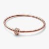 ENDVERKAUF – Pandora Moments Limited Edition Shooting Star Charm Bangle – 14 Karat Roségold-Beschichtung ENDVERKAUF – Pandora Moments Limited Edition Shooting Star Charm Bangle – 14 Karat Roségold-Beschichtung