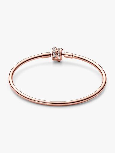 ENDVERKAUF – Pandora Moments Limited Edition Shooting Star Charm Bangle – 14 Karat Roségold-Beschichtung ENDVERKAUF – Pandora Moments Limited Edition Shooting Star Charm Bangle – 14 Karat Roségold-Beschichtung