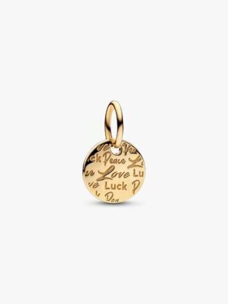 ENDVERKAUF – Peace, Love & Luck-Dangle Charm – 14 Karat Gold